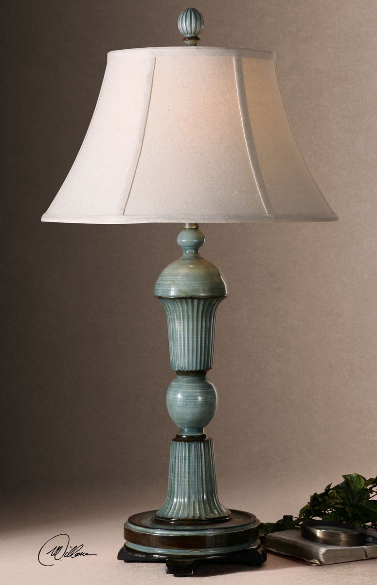 Uttermost Attilio Antique Blue Table Lamp