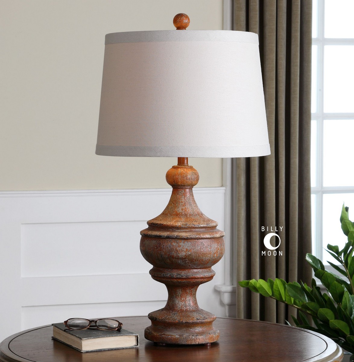 Настольная лампа Mica Wooden Base Table Lamp