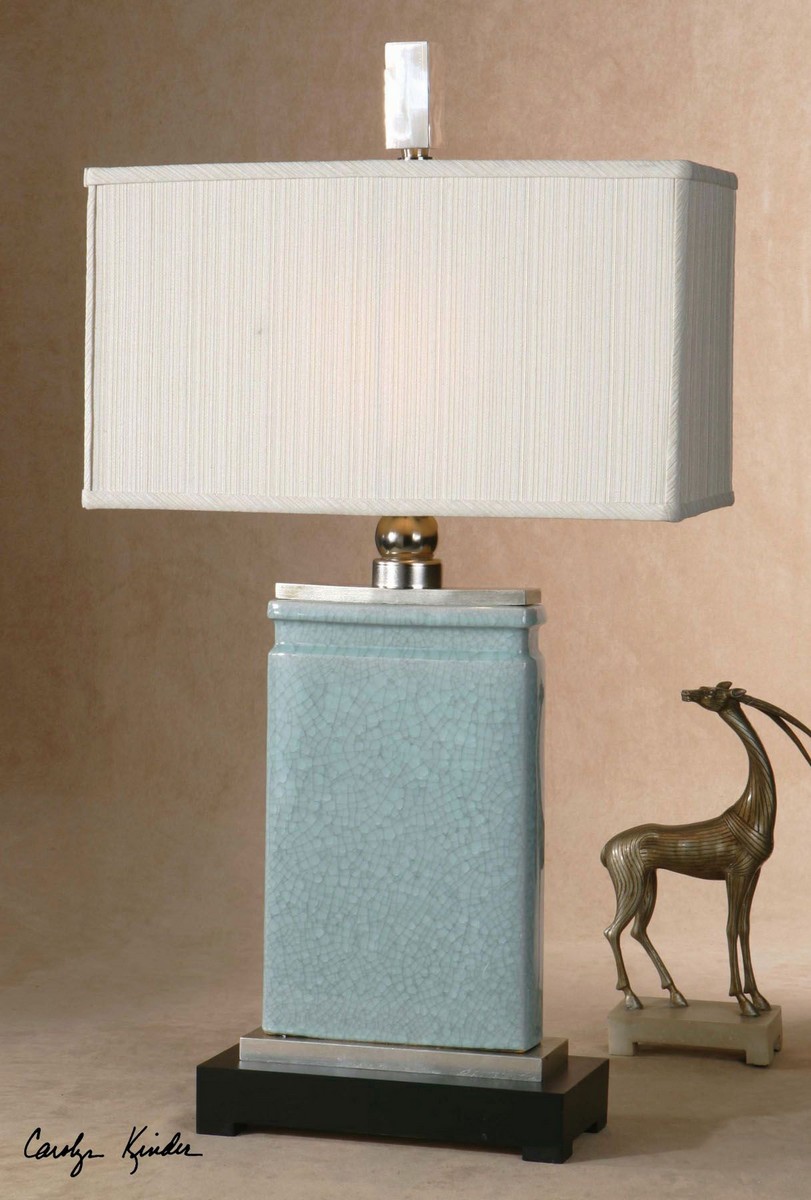 Uttermost Azure Light Blue Table Lamp