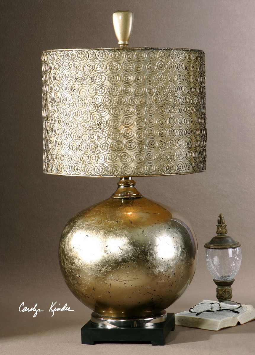 Uttermost Julian Champagne Leaf Table Lamp UTTERMOST279441 at