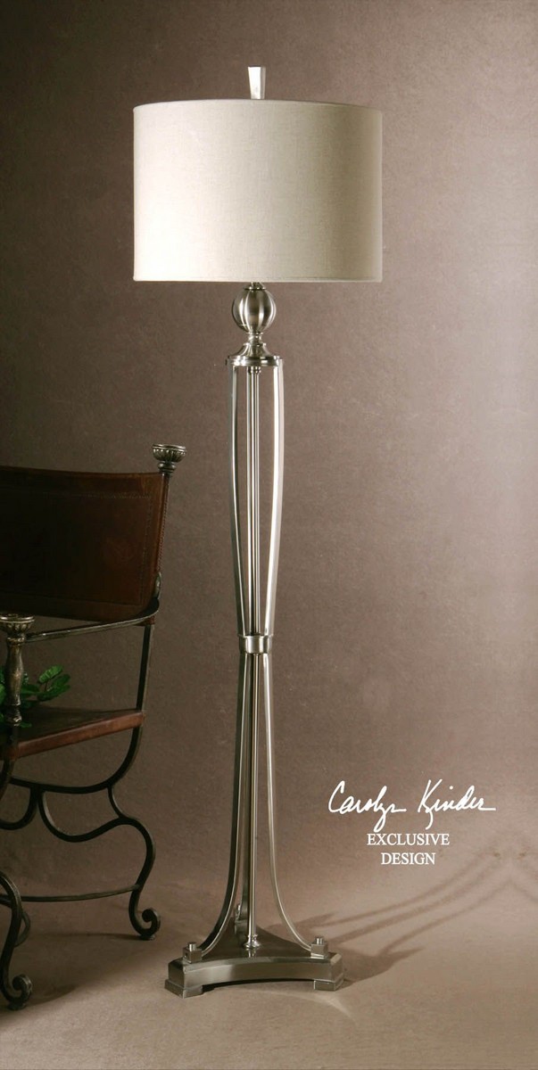 Uttermost Tristana Nickel Floor Lamp