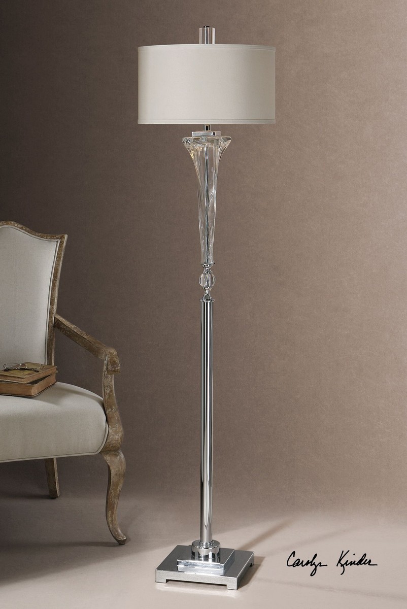 Uttermost Grancona Glass Floor Lamp