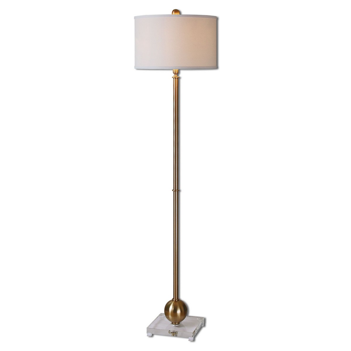 Uttermost Laton Brass Sphere Floor Lamp