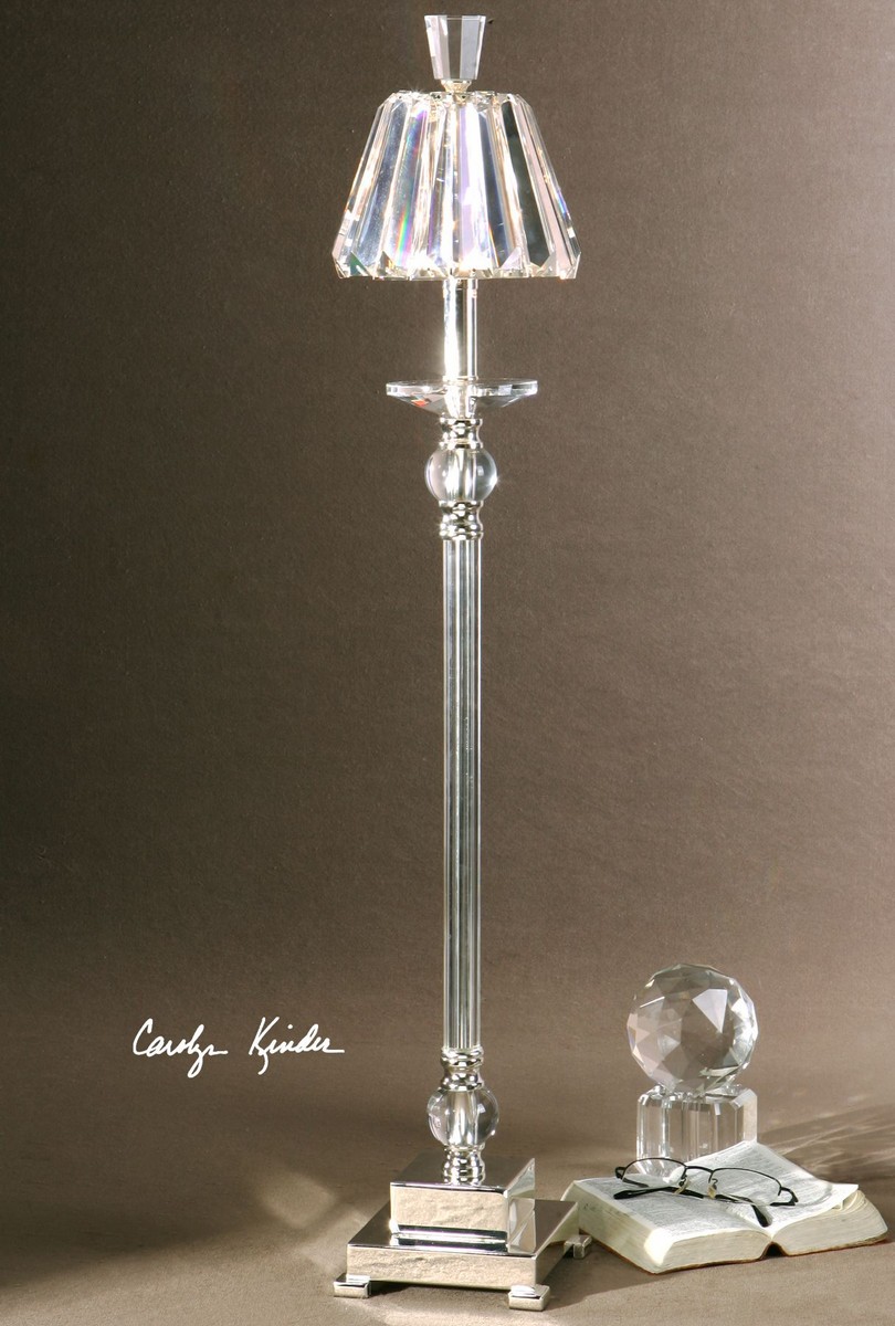Uttermost Kalena Silver Crystal Buffet Lamp