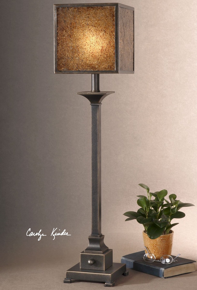 Uttermost Meora Rustic Bronze Buffet Lamp