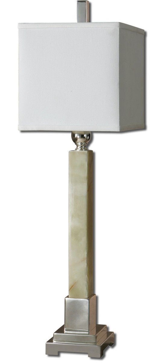 Uttermost Kemonte Green Marble Buffet Lamp