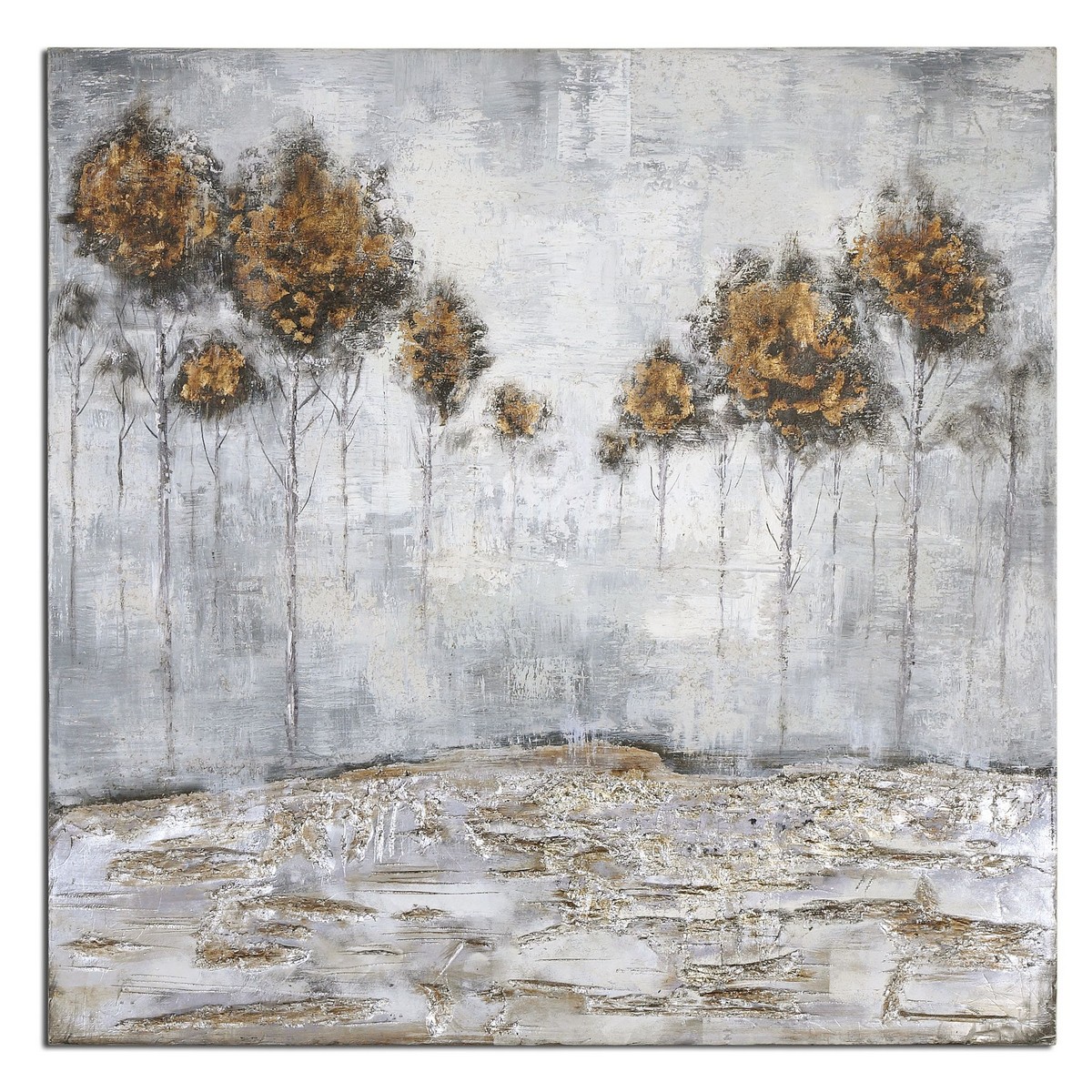 Uttermost Iced Trees Abstract Art