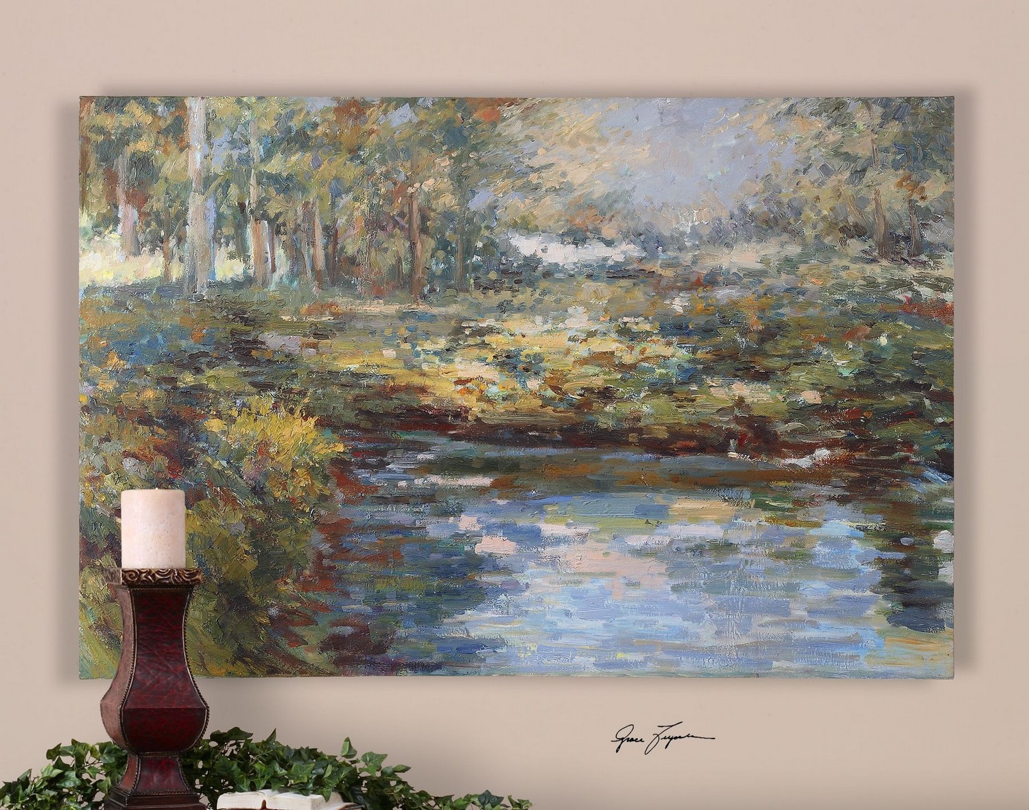 Uttermost Lake James Hand Painted Wall Art