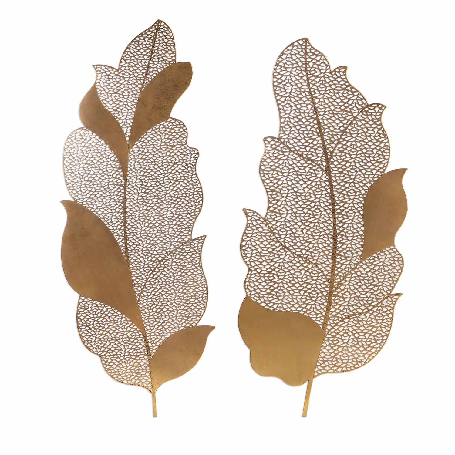 Uttermost Autumn Lace Leaf Wall Art - Set of 2