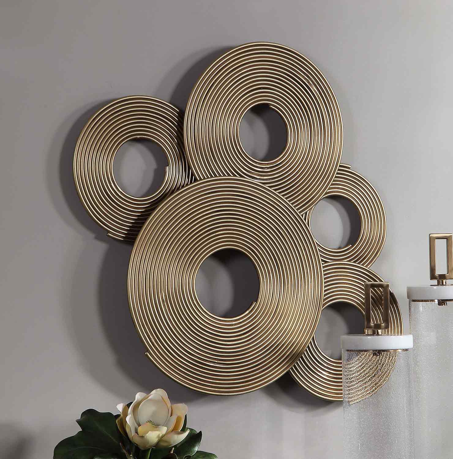 Uttermost Ahmet Rings Wall Decor - Gold