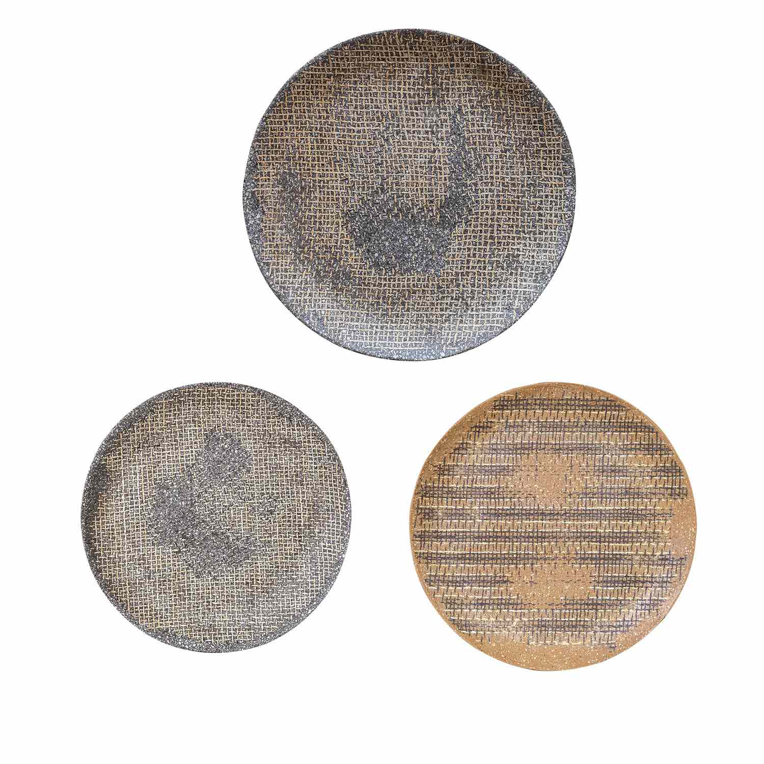 Uttermost Gaia Stone Plate Wall Decor - Set of 3