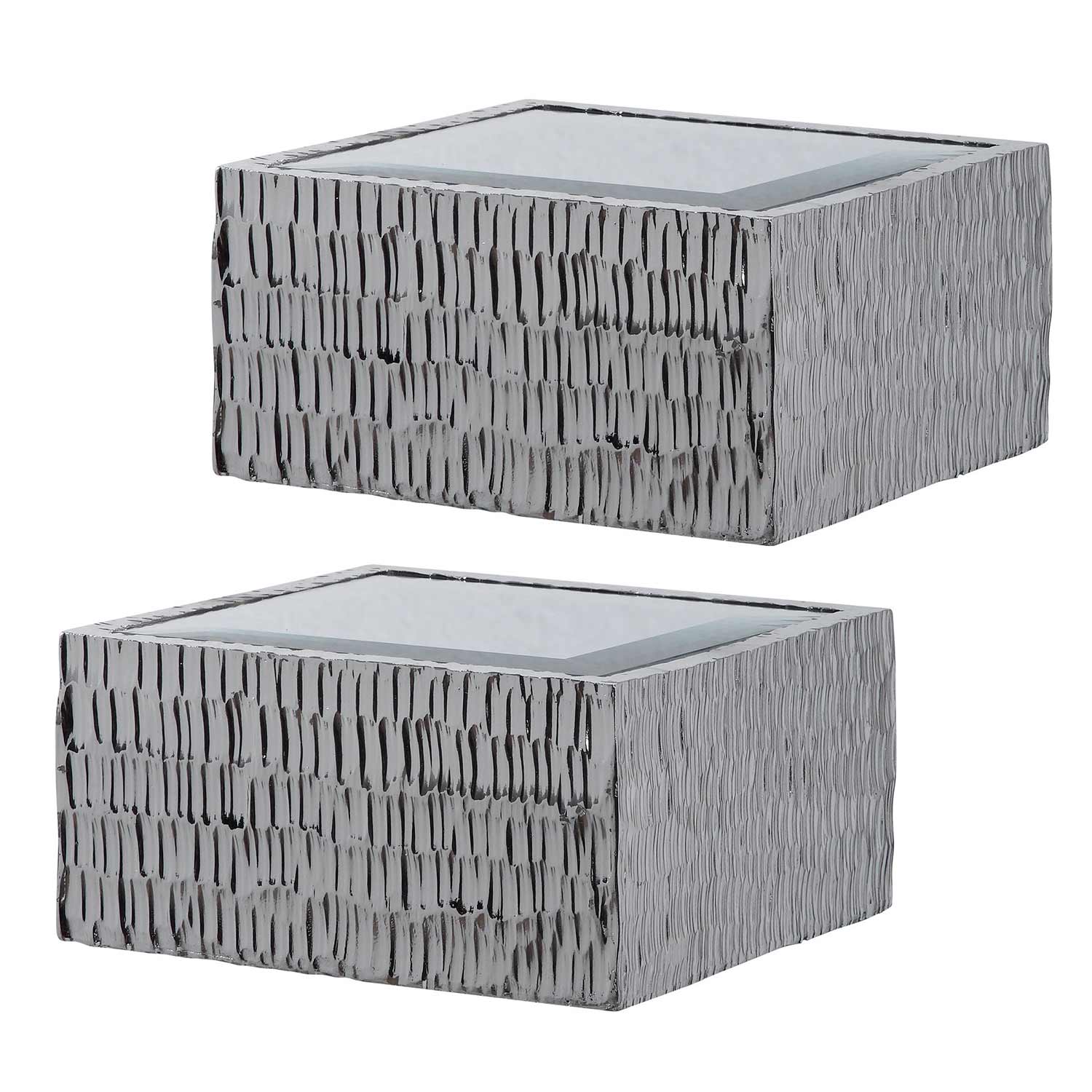Uttermost Jessamine Wall Shelves - Set of 2 - Silver
