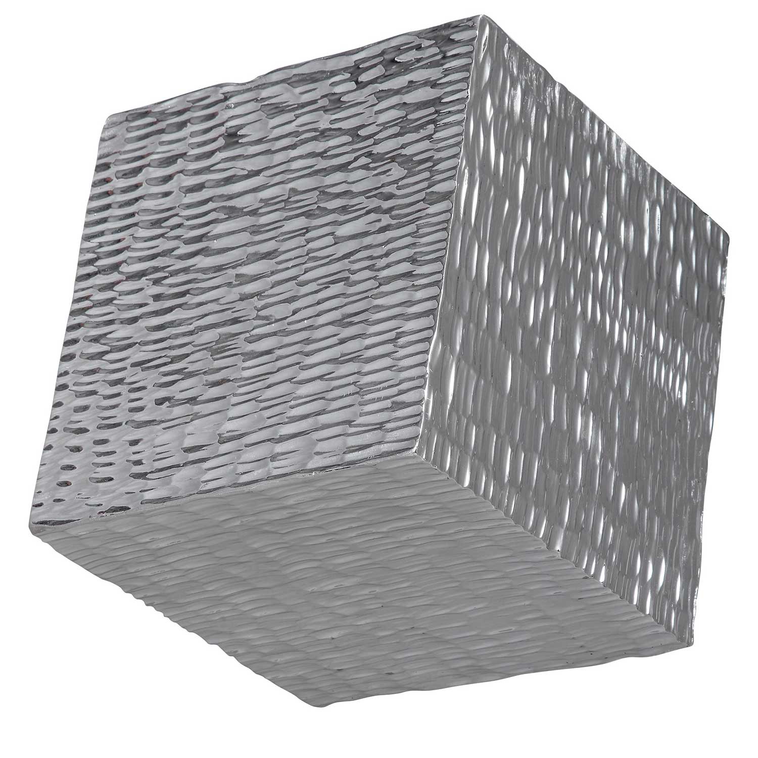 Uttermost Jessamine Wall Cube - Silver