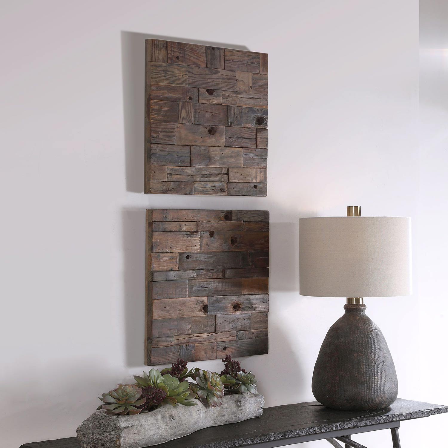 Uttermost Astern Wood Wall Decor - Set of 2