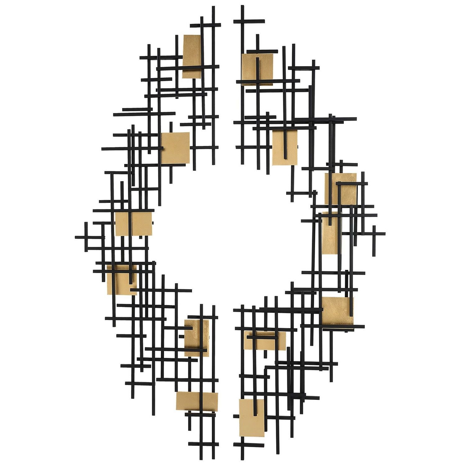 Uttermost Reflection Metal Grid Wall Decor - Set of 2