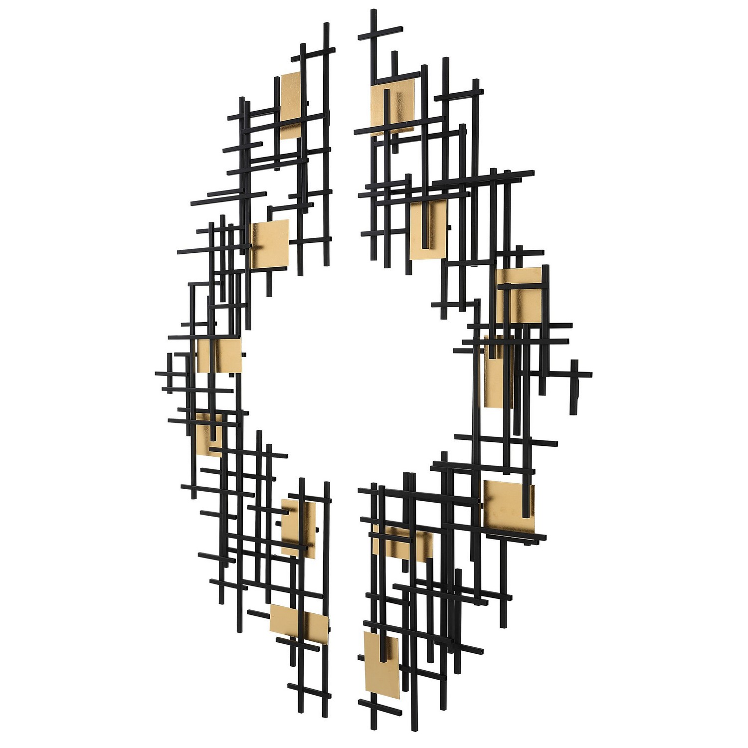 Uttermost Reflection Metal Grid Wall Decor - Set of 2