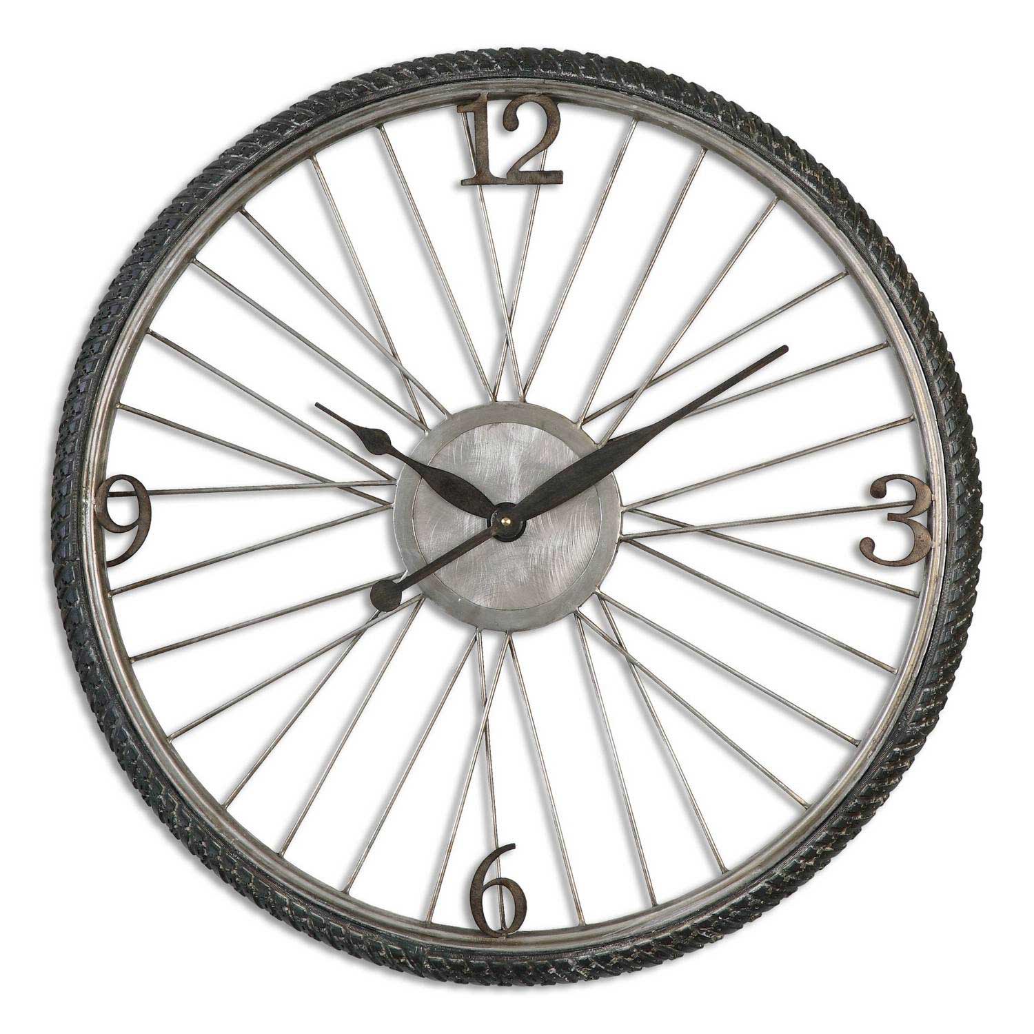 Uttermost Spokes Aged Wall Clock
