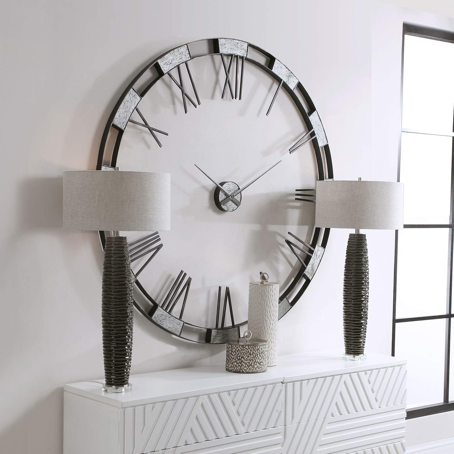 Uttermost Alistair Modern Wall Clock