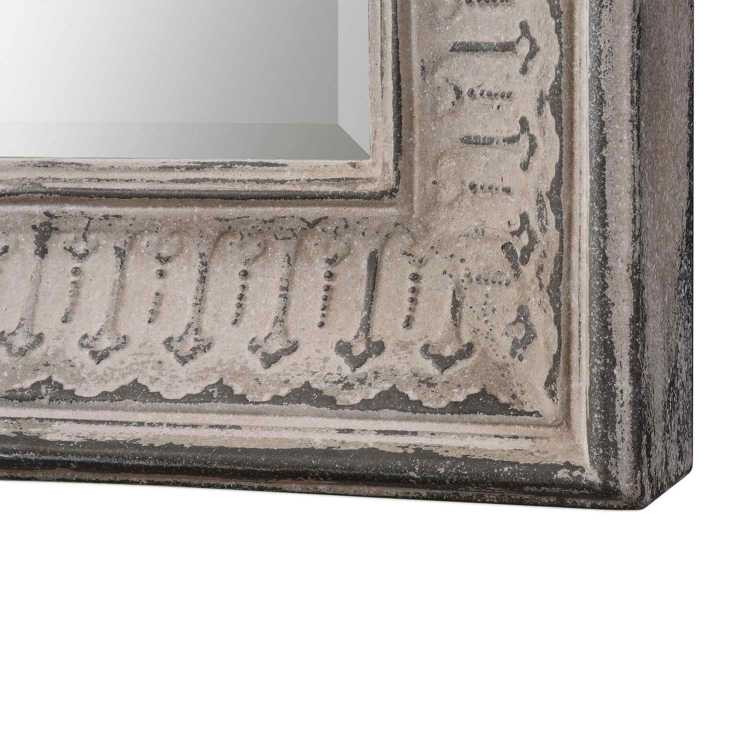 Uttermost Argenton Arch Mirror - Aged Gray