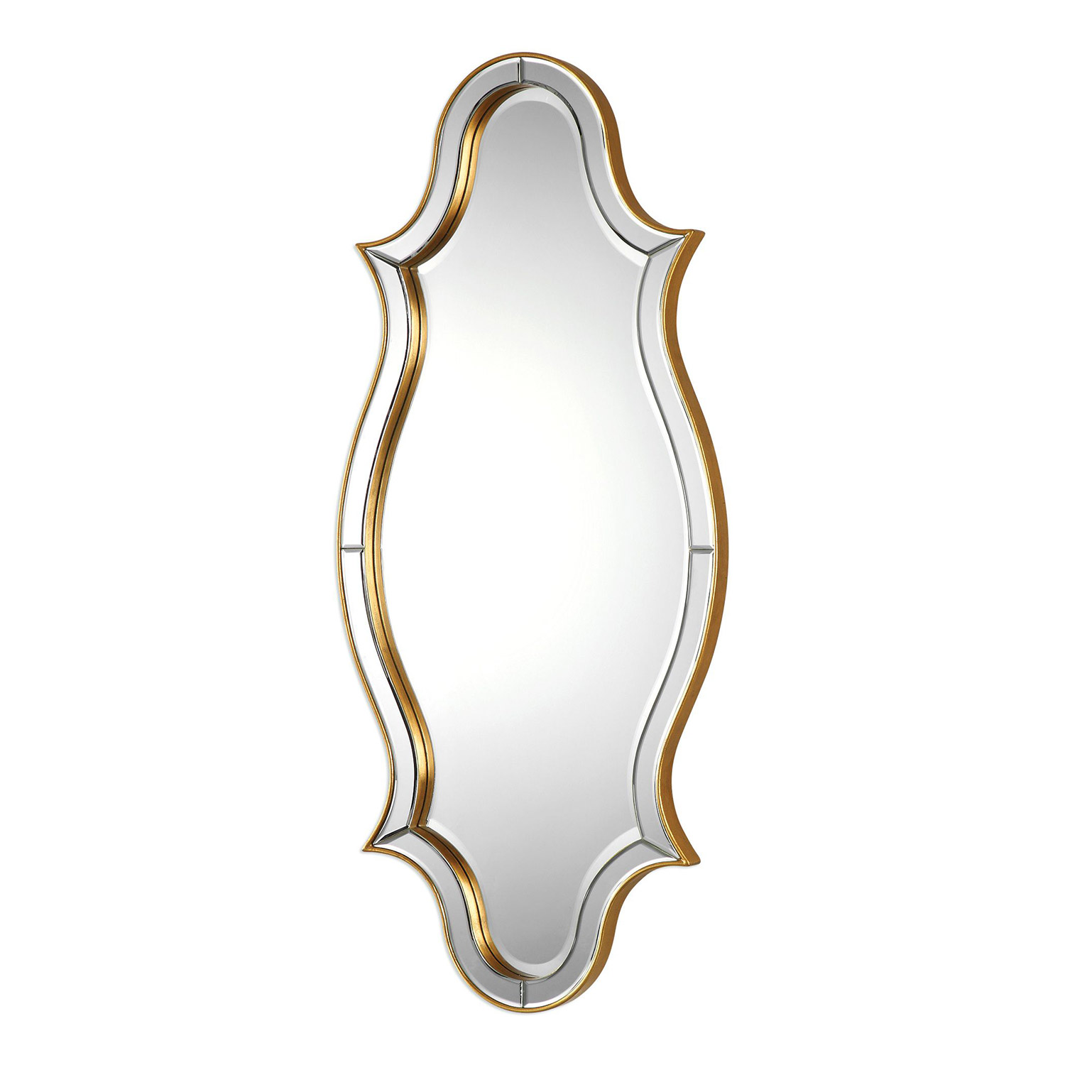 Uttermost Donatella Curved Sided Mirror - Gold