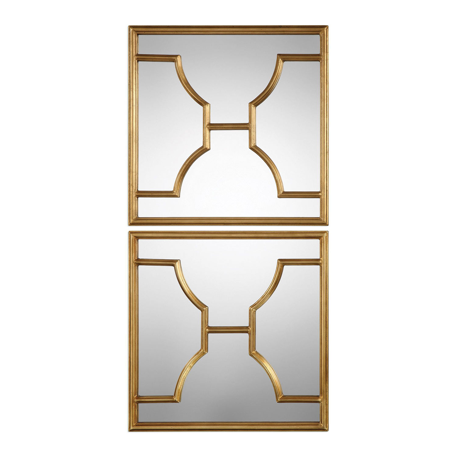 Uttermost Misa Gold Square Mirrors - Set of 2