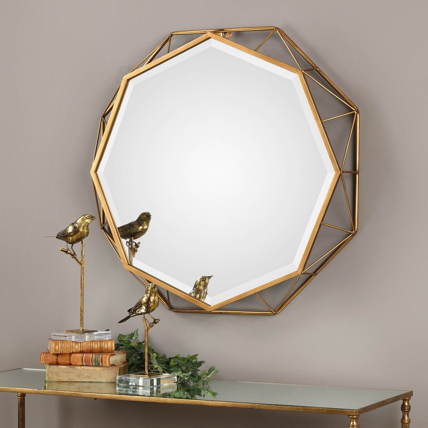 Uttermost Mekhi Mirror - Antiqued Gold