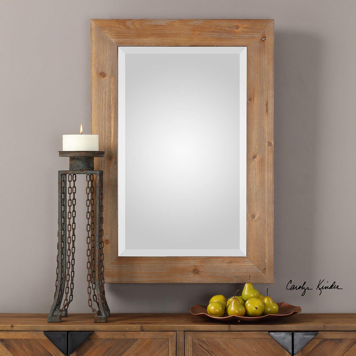 Uttermost Bullock Wood Mirror - Solid Natural