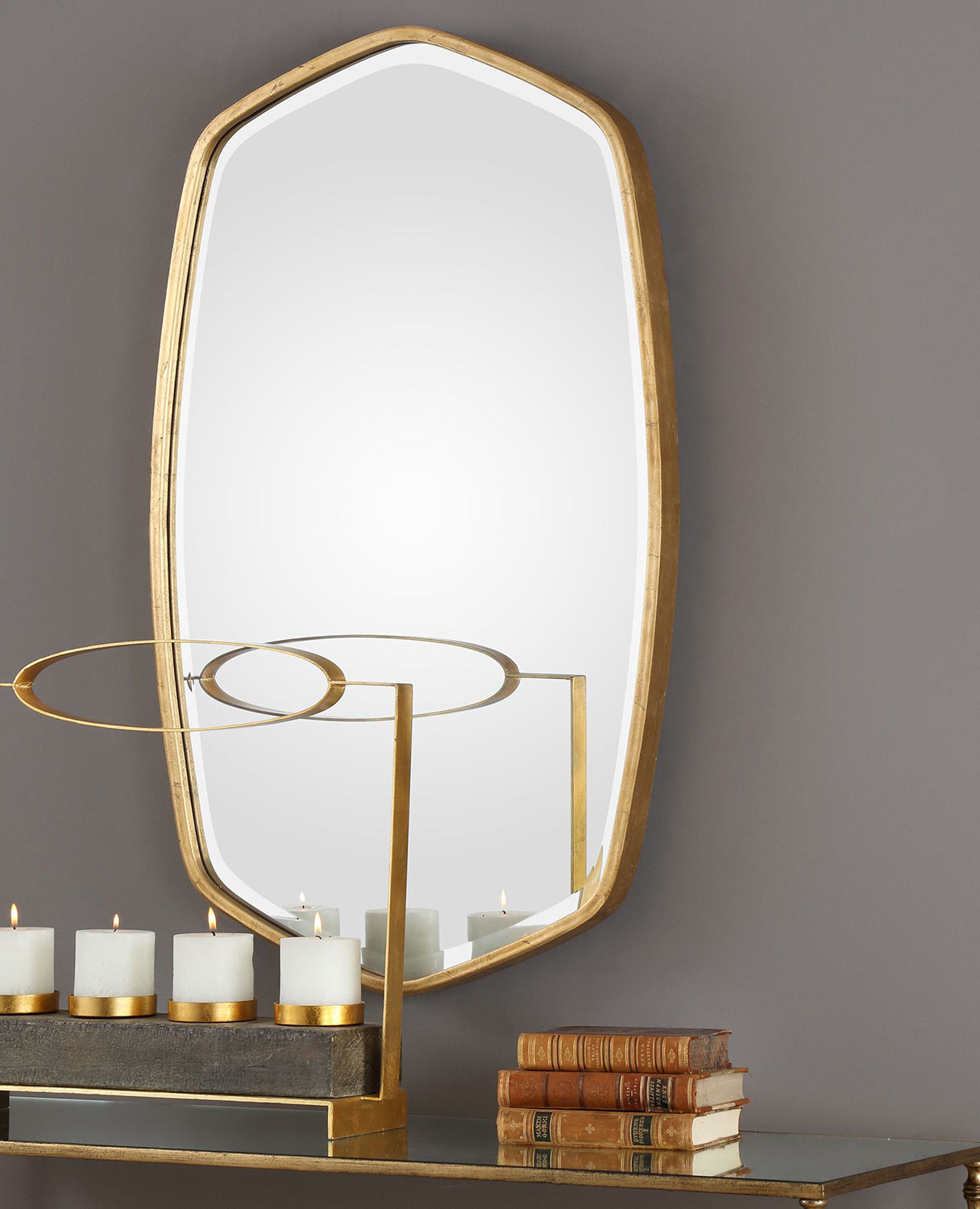 Uttermost Duronia Mirror - Antiqued Gold