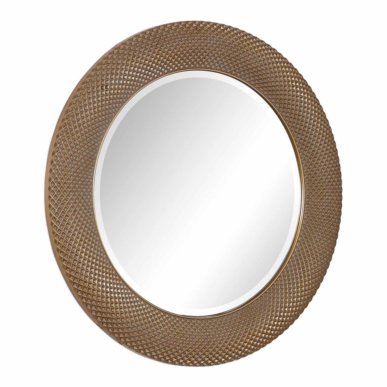 Uttermost Aziza Round Mirror - Gold