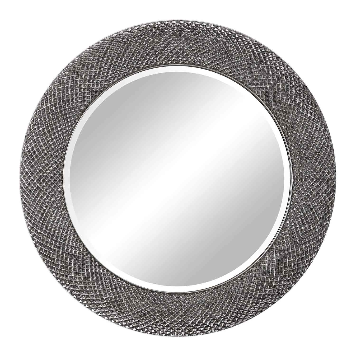 Uttermost Aziza Round Mirror - Silver