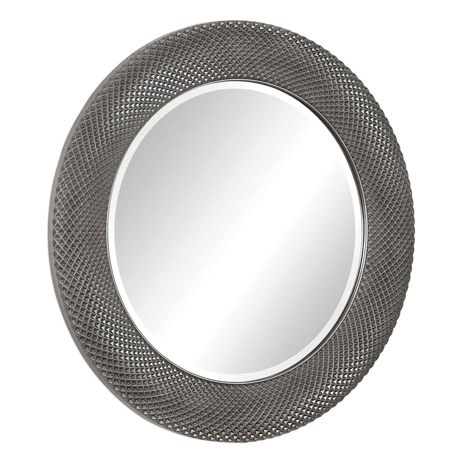 Uttermost Aziza Round Mirror - Silver