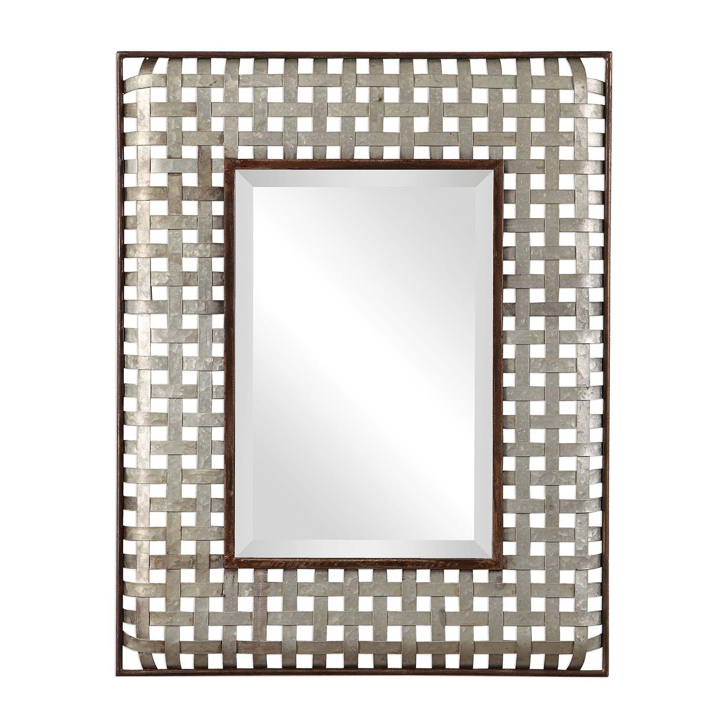 Uttermost Fabelle Mirror - Galvanized Metal