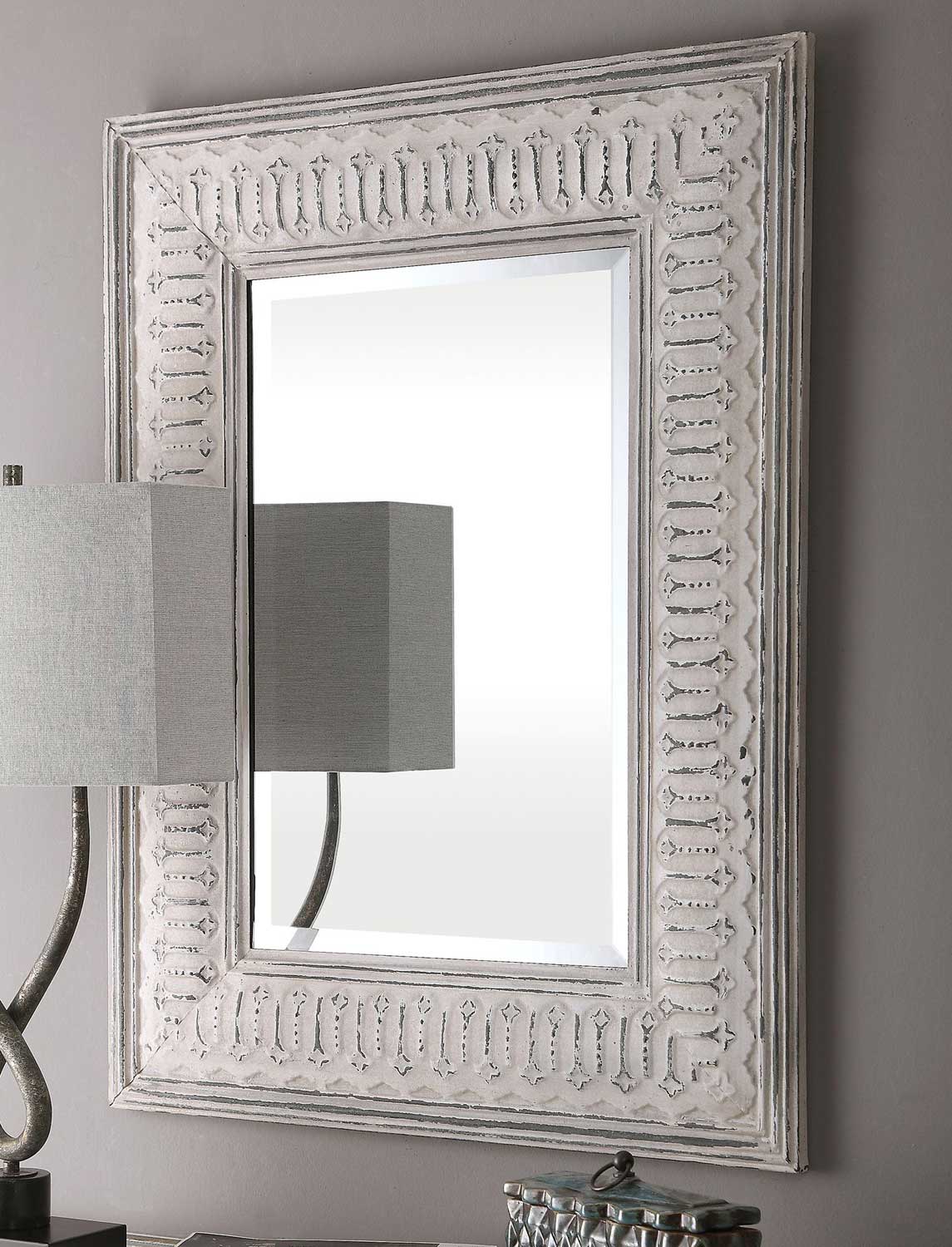 Uttermost Argenton Rectangle Mirror - Aged Gray