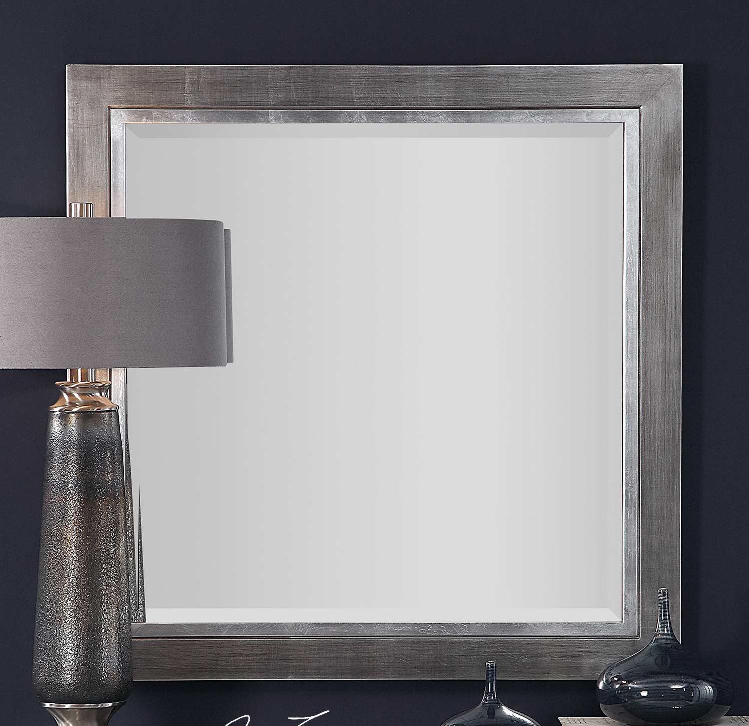 Uttermost Moore Square Mirror Silver UTTERMOST09472 at