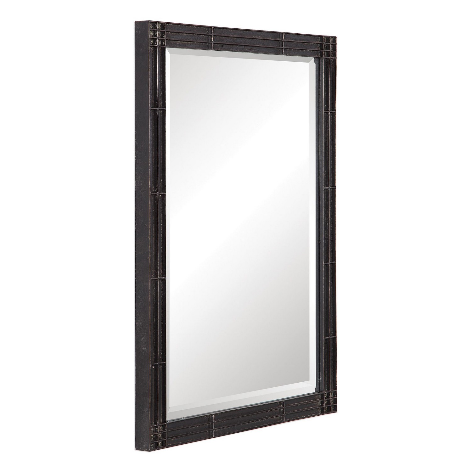 Uttermost Gower Vanity Mirror - Aged Black
