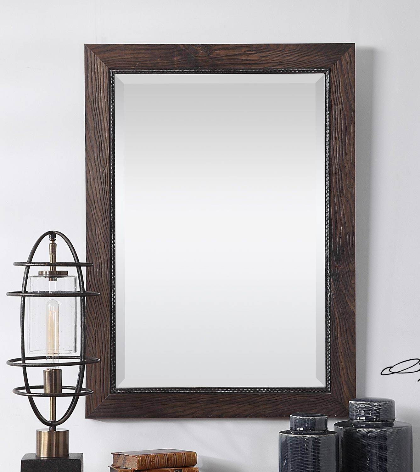 Uttermost Lanford Vanity Mirror - Walnut