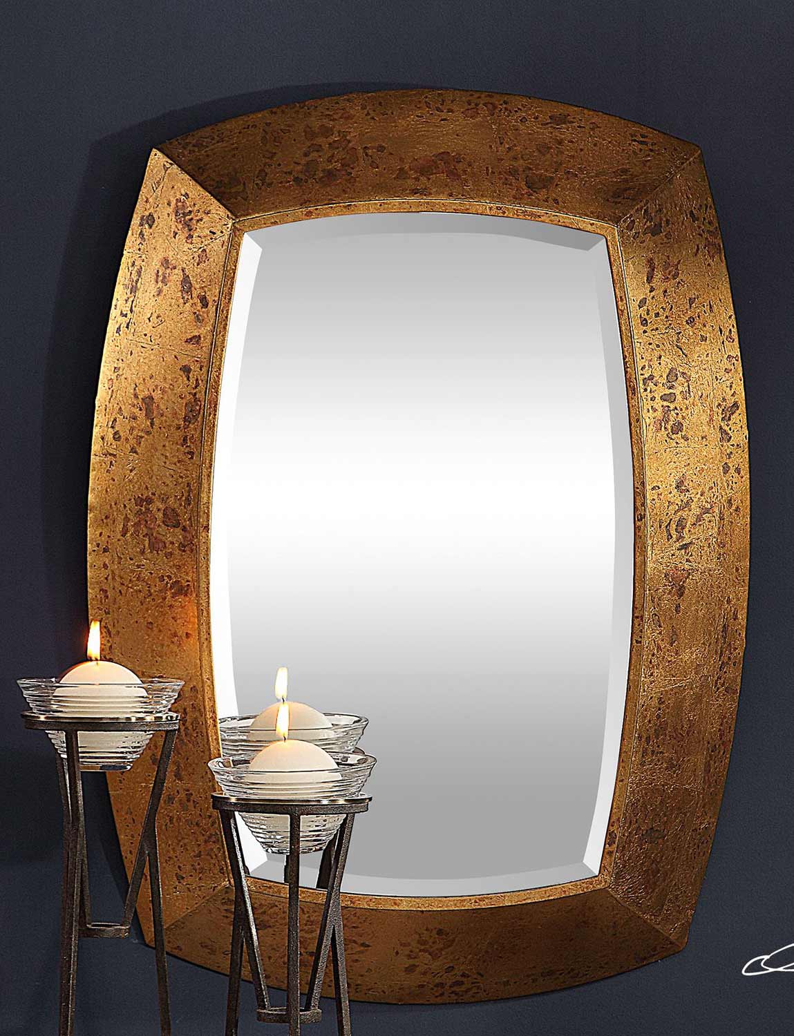 Uttermost Syrah Mirror - Antique Gold