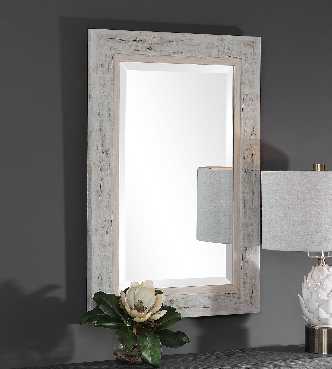 Uttermost Branbury Wood Mirror - Rustic Light