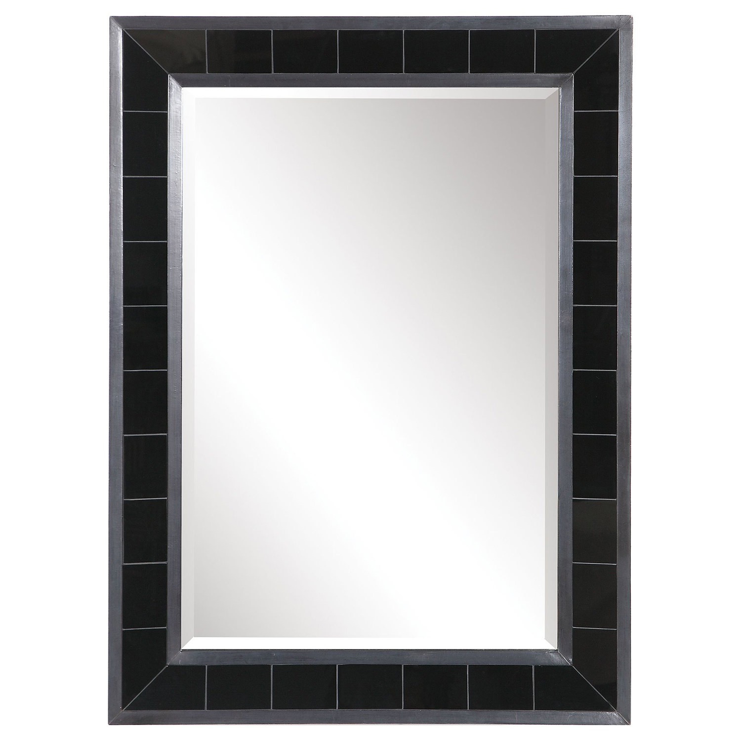 Uttermost Lonara Tile Mirror - Black