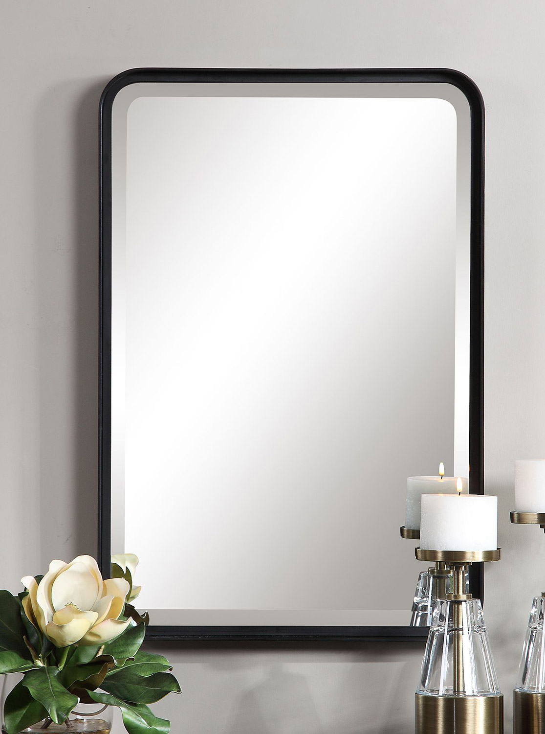Uttermost Croften Vanity Mirror - Black