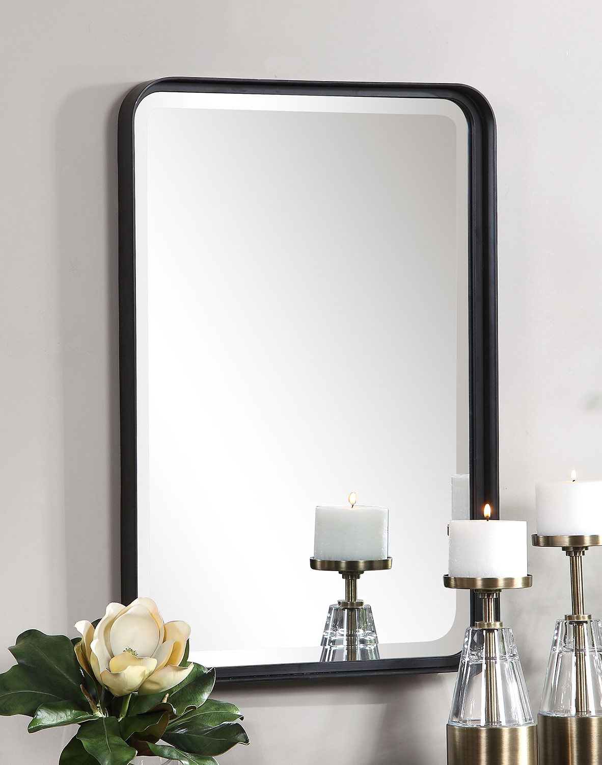 Uttermost Croften Vanity Mirror - Black