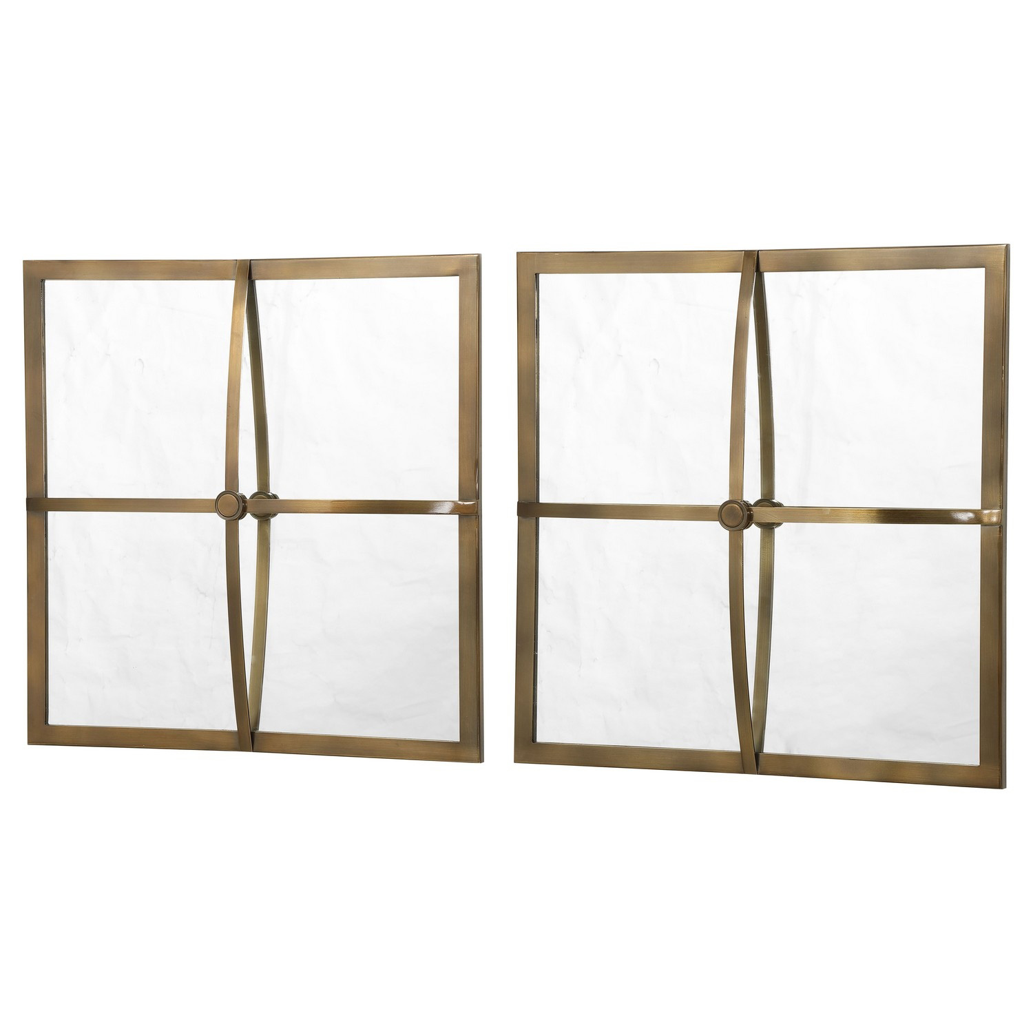Uttermost Window Pane Square Mirrors - Set of 2