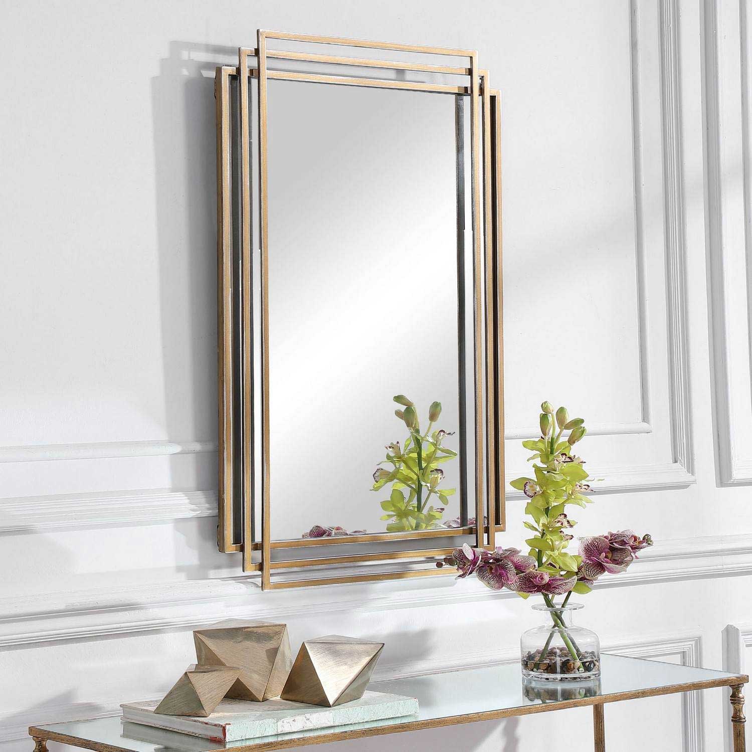 Uttermost Amherst Mirror - Brushed Gold