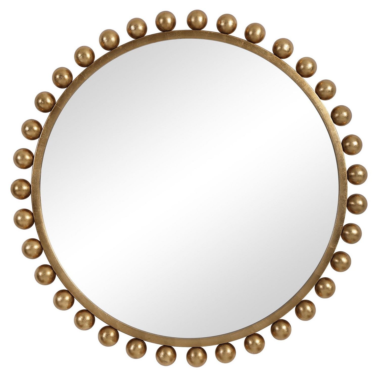Uttermost Cyra Round Mirror - Gold