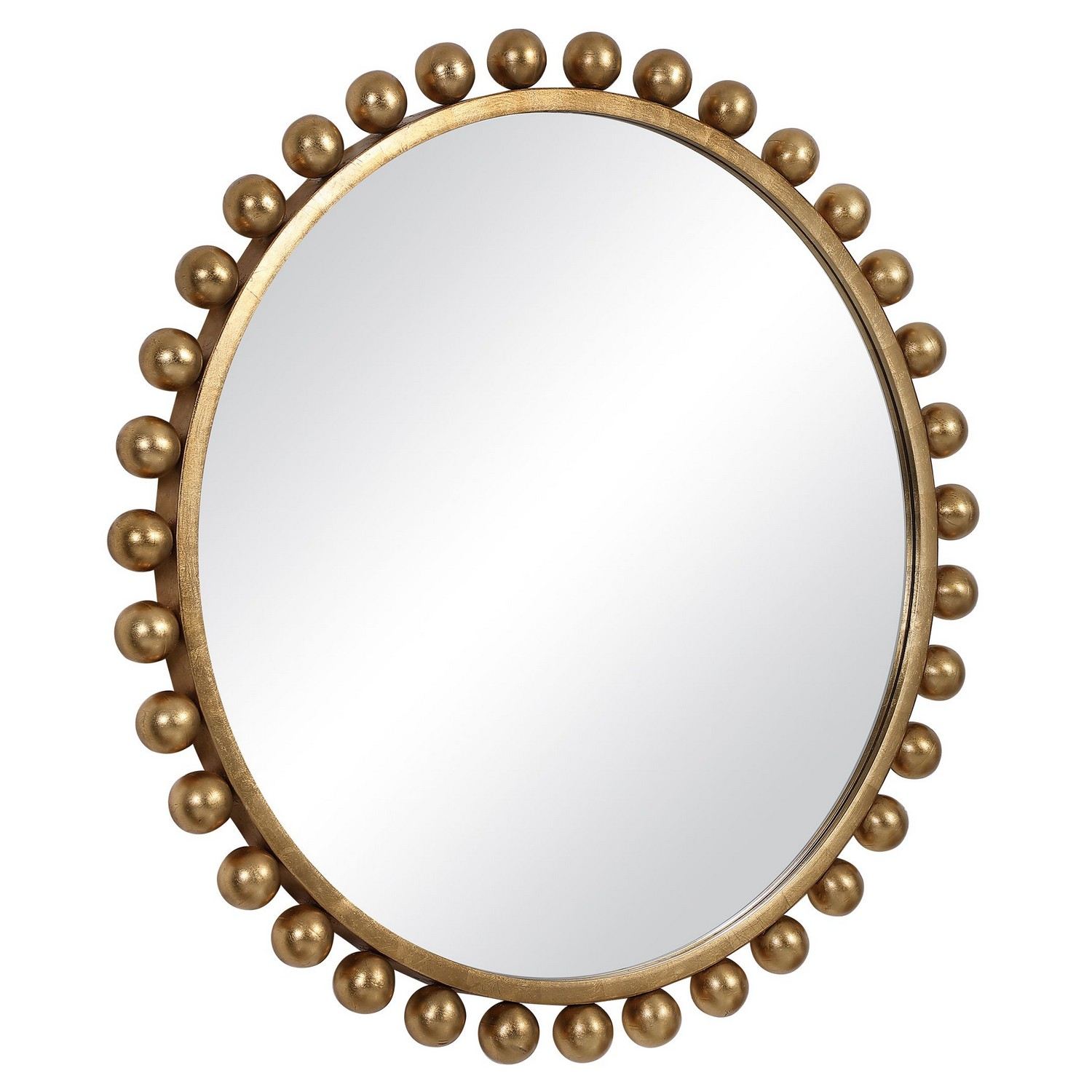 Uttermost Cyra Round Mirror - Gold