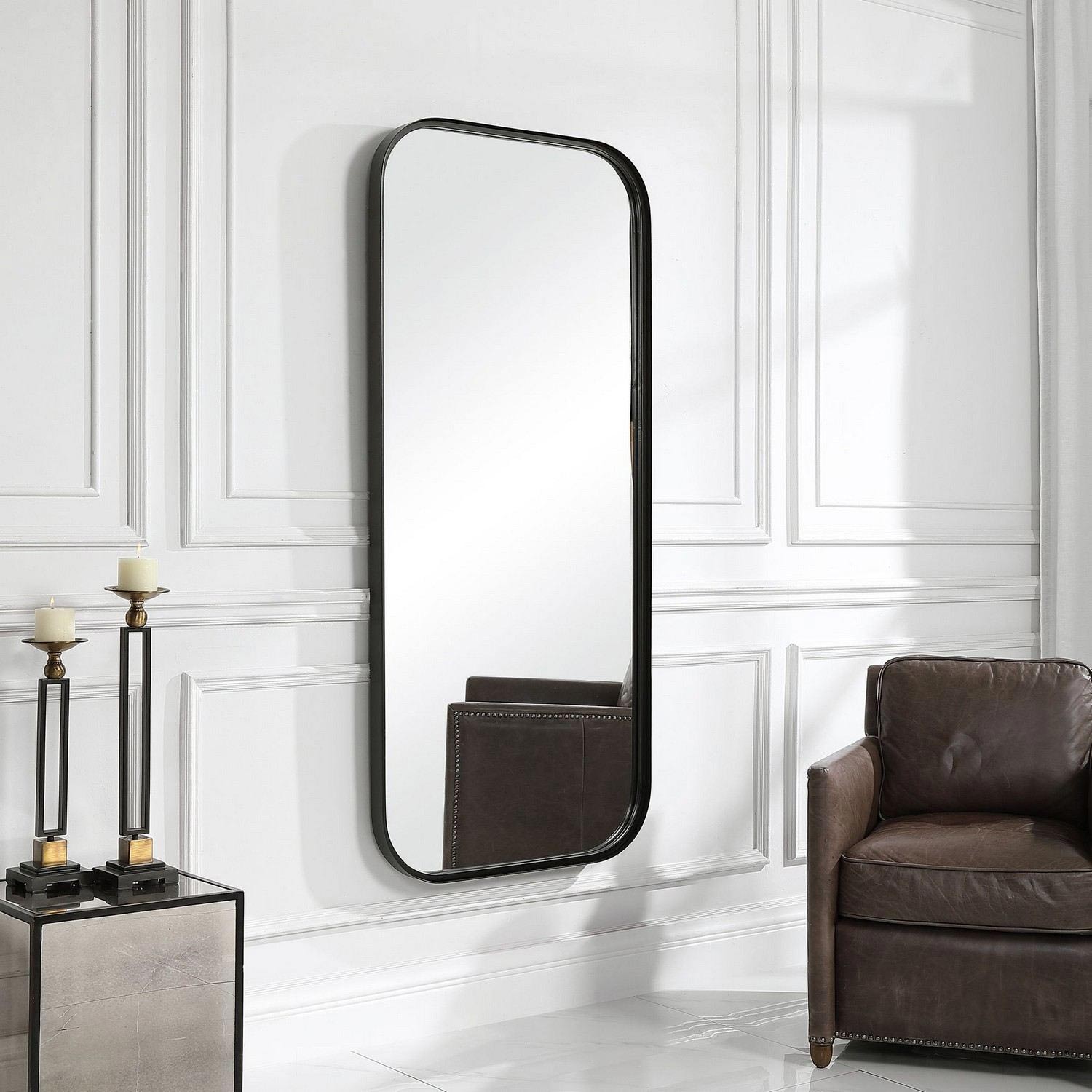 Uttermost Concord Tall Iron Mirror - Black