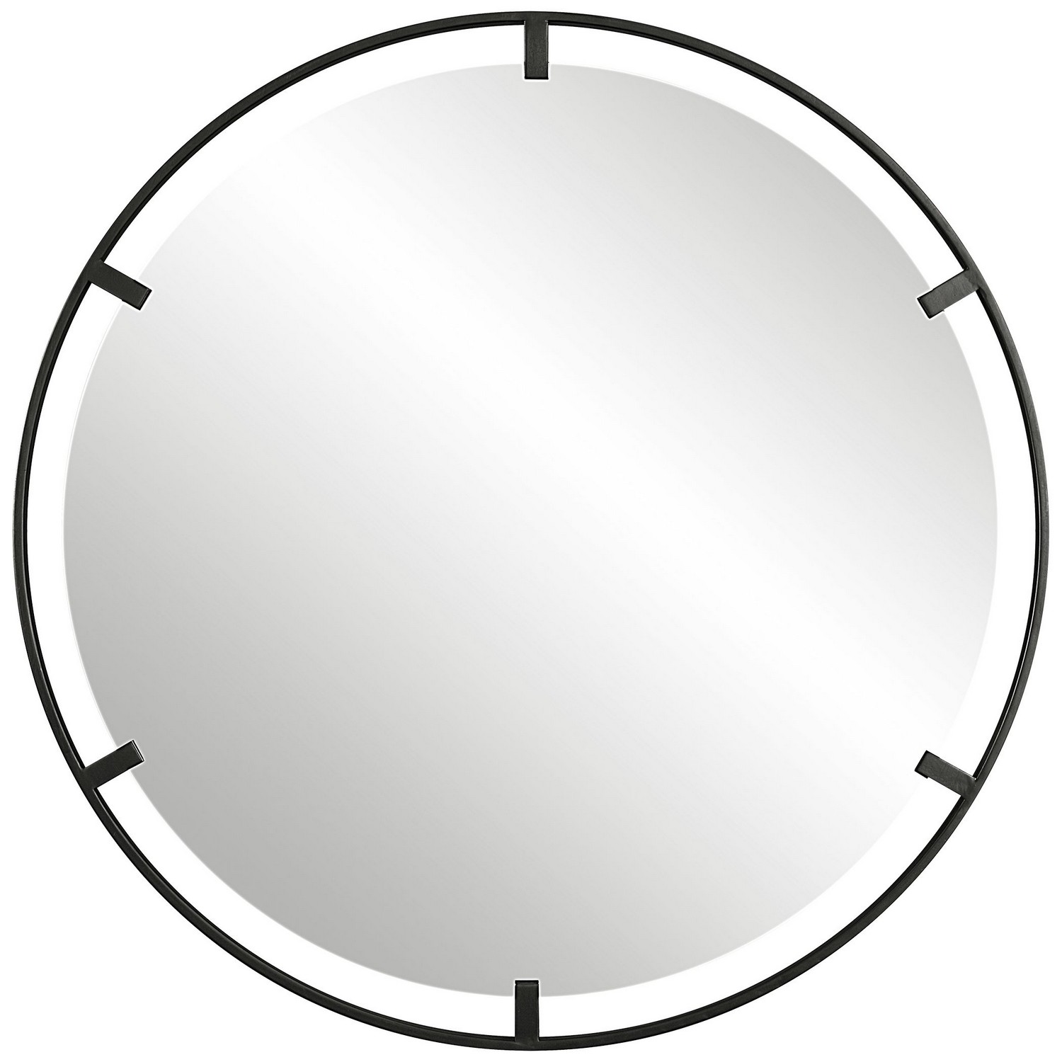 Uttermost Cashel Round Iron Mirror