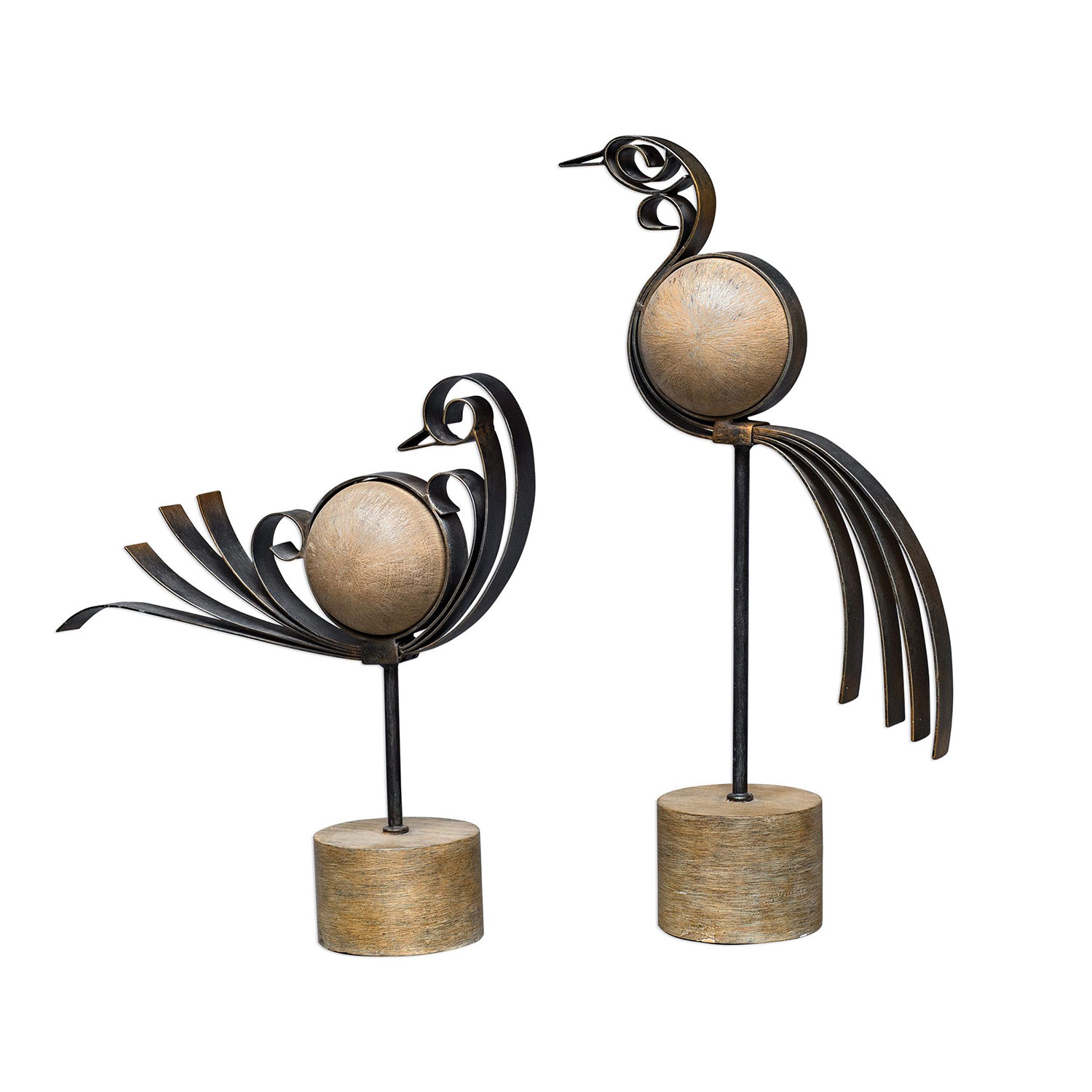 Uttermost Anvi Bird Sculptures - Set of 2