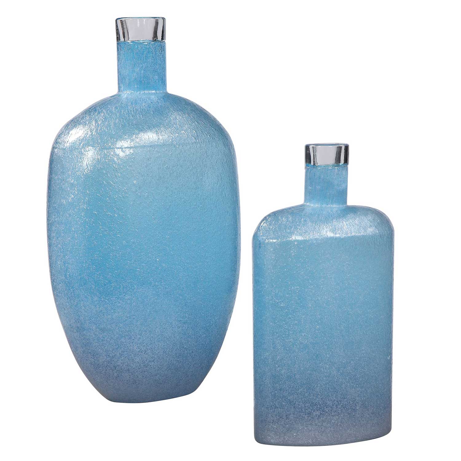 Uttermost Suvi Glass Vases - Set of 2 - Blue
