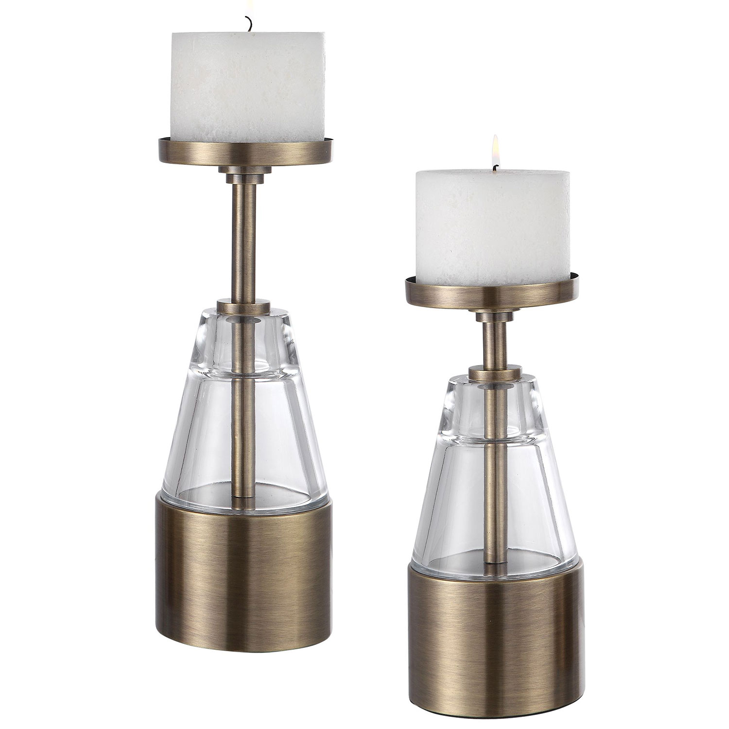 Uttermost Theirry Crystal Candleholders - Set of 2